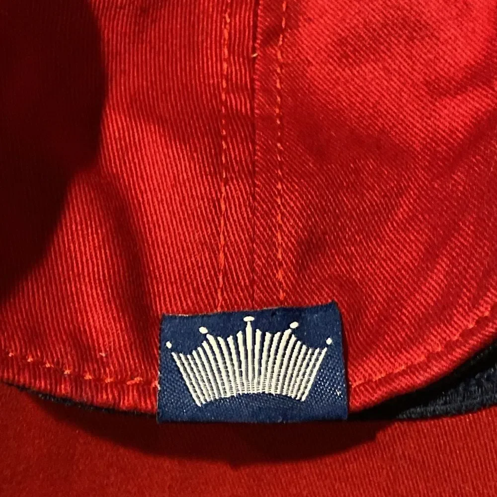 Budweiser King of Beers Red White Blue Baseball Cap Hat Size M/L